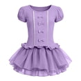 thumbnail image 4 of Edvintorg Girls Tutu Dress Tulle Stretchy Crew Neck Short Sleeve Princess Dresses Kids Clothes Girls Size 3-13, 4 of 9