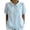 Light Blue, variant on MEICHEN T Shirts for Women Printed Blouse Short Sleeve Collar Button Down Casual Top Summer Essentials Tops for Women