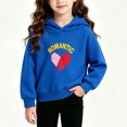 thumbnail image 7 of Bixock Toddler Girls Graphic Hoodies Long Sleeve Tops Crew Neck Pullover Tops Solid Color Print Casual Sweatshirt Warm Soft Windproof Daily Wear Girls Clothings, 7 of 7