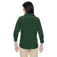 thumbnail image 3 of M610W Harriton Ladies' Paradise 3/4-Sleeve Performance Shirt Palm Green S, 3 of 3