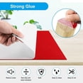 thumbnail image 2 of 2X Self-Adhesive Felt Gliders,40 X 150 Cm,Self-Adhesive Felt Pads, Multi-Purpose Adhesive Mat Tape Red, 2 of 6
