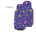 thumbnail image 5 of ZNDUO Graffiti Zodiac Signs Pattern Car Seat Covers, Breathable Polyester Universal Seat Covers for Cars, 2PCS Car Seat Covers Front Seats Only, 5 of 8