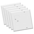 thumbnail image 4 of 5 placas de toma de corriente dúplex estándar de EE. UU. Paneles de enchufes dúplex Placas de pared elegantes y livianas para instalación eléctrica 3 hoyos, 4 of 9