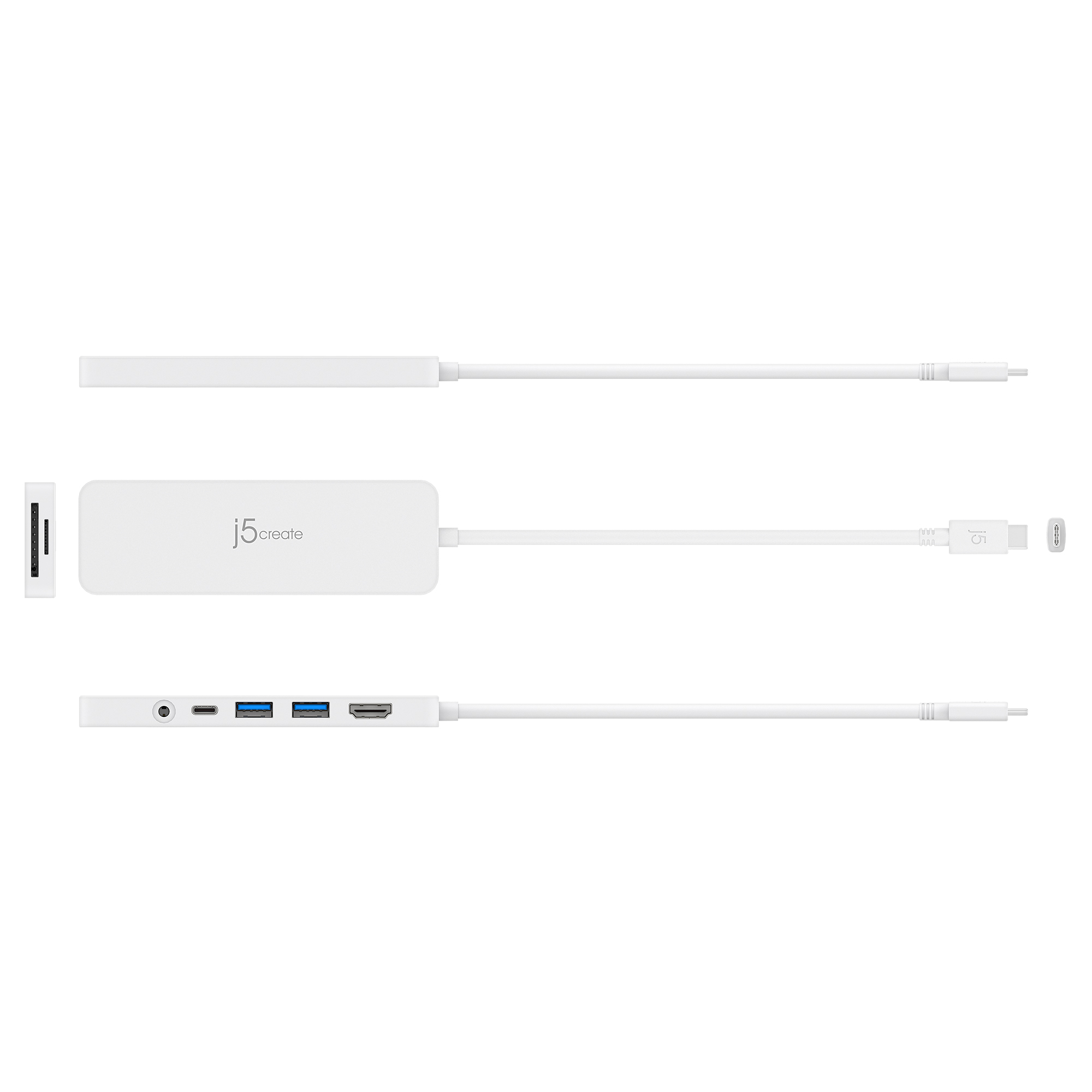 j5create USB-C Multi-Port Hub, White photo 3