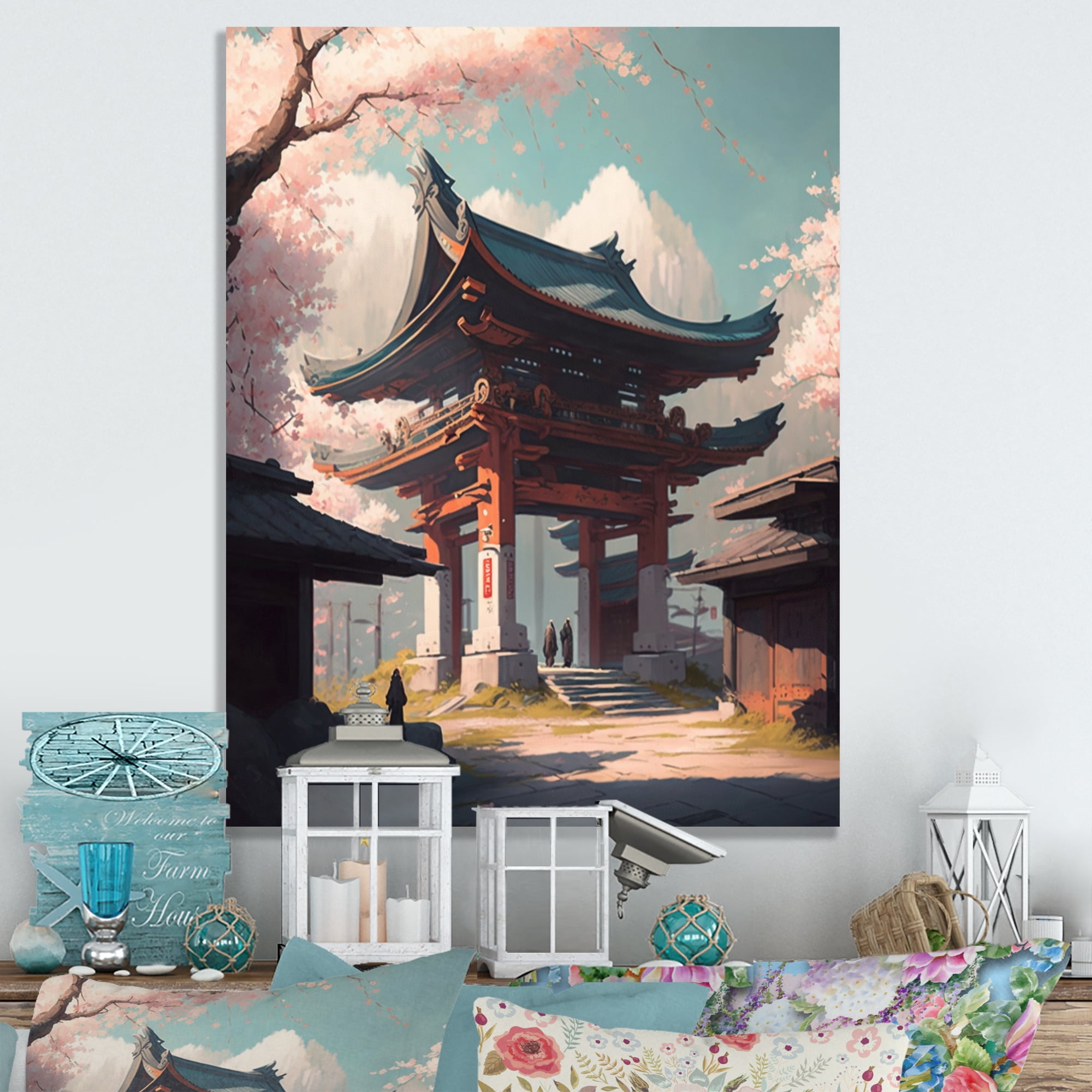 Designart Architectural City Landscape V Canvas Wall Art