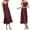Purple, variant on Lorytime Nightgowns for Women Satin Midi Sleeveless Sleepdress V Neck Solid Nightshirts Nightgowns Spaghetti Strap Thin Pajamas Dress Comfy Soft Lounge House Nightdress Pink L