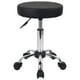 thumbnail image 1 of Silla de salón FURWOO, taburete ajustable con ruedas, color negro, 1 of 7