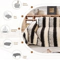 thumbnail image 4 of TOPCHANCES Sofa Slipcovers, Couch Throws Blanket for 3 4 Seats Sofa, Sectional Couch Covers for L Shaped Couch (71"x 150", Black), 4 of 8