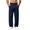 Dark Blue, variant on Turilly Sweatpants Plus Size Men's Straight Leg Sweatpants Side Pockets Drawstring Elastic Waist Loose Trousers