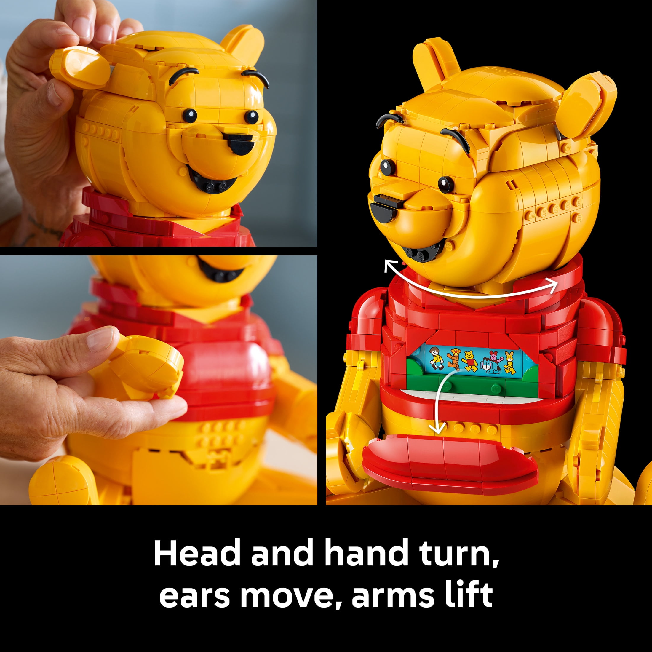 LEGO Disney Winnie the Pooh Building Set - Home, Office, or Book Shelf Decor for Adult Fans, Ages 18+ - W/ Eeyore Figure - Collectible Disney Gift - 43300