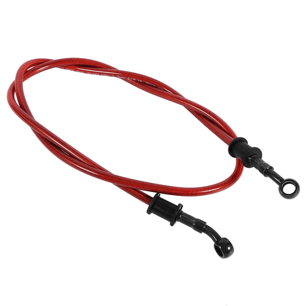 Manguera de aceite para embrague de freno de motocicleta de acero trenzado de 50 cm, color rojo