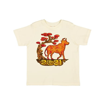 

Inktastic 2021 Year of the Ox New Years Boys or Girls Toddler T-Shirt