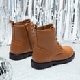 thumbnail image 4 of Botas DREAM PAIRS KBO211 para Niños con Cierre Lateral Camel Talla 11, 4 of 6