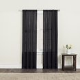 thumbnail image 1 of Brielle Home Clarke 100% Cotton Window Curtain Panel-Pack of Two, 1 of 10