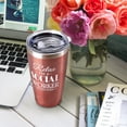 thumbnail image 2 of Social Worker Travel Mug Cup Tumbler, Social Worker Gifts for Women, Medical Office School Social Worker Cup Mug, Thermal Insulated Tumblers 20 Oz, MSW Graduation Gift(Rose Gold), 2 of 6