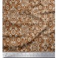 thumbnail image 1 of Soimoi Poly Georgette Fabric Floral & Moroccan Damask Print Sewing Fabric Yard 52 Inch Wide, 1 of 3