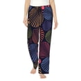 thumbnail image 2 of Picia Colorful Shells Womens Soft Woven Cotton Elastic Waistband Sleep Pajama Pant Lounge Sleep Pant With Pockets And Drawstring-Large, 2 of 9