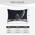 thumbnail image 5 of Haiem Pillowcase for Hair and Skin Queen - Astronaut Standing In The Moon Printed Soft Pillowcase with Envelope Closure-16"x24", 5 of 8