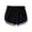 Black, variant on Unisex Kids Solid Athletic Shorts, White Binding Elastic Waist Summer Beach Sports Shorts for Boys Girls 2â12 Years