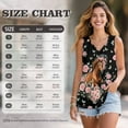 thumbnail image 7 of FUIALDOLG Flower Horse Tank Tops for Women Y2K Tops Lady V Neck Sleeveless Vest Horse Animal T-shirt Loose Fit Flowy Tunic Shirts Basic Tee Blouse Summer Outfits,5XL, 7 of 7