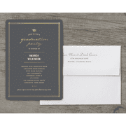 Elegant Grad Deluxe Graduation Invitation