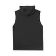 thumbnail image 6 of vastwit Men's Athletic Hoodies Zip Up Gym T-Shirt Bodybuilding Sleeveless Muscles Tees Workout Hooded Black L, 6 of 7
