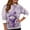 Purple, variant on Women's Fashion Casual Long Sleeve Christmas Snowman Print Hooded Fleece Lined Sweatshirt for Cozy Winter and Casual Wear