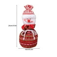 thumbnail image 3 of Christmas Doll Bag Knitted Christmas Drawstring Bag Reusable Christmas Candy Bag Red Doll Party for Kids 4-8 Event Planner Organizer for Work Party Dec Event & Party Party for Kids 3-5, 3 of 3