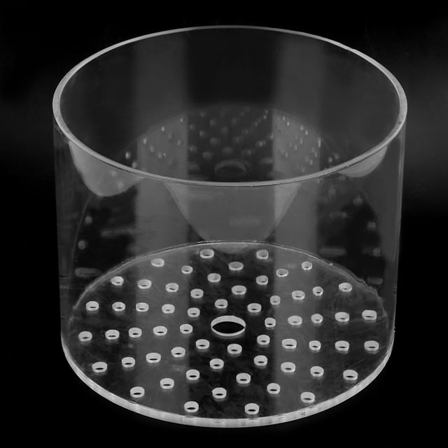 Viccilley Cubierta de alimentador de Coral - Cubierta de alimentador de Coral Transparente acrílica Camarón antialimentación para pecera de Acuario(150 mm)