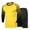 Yellow, variant on TSSOE Men's Soccer Goalie Uniform 2Piece Foam Pad Jersey Shirt with Shorts Set Football Goalkeeper Red M