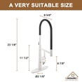 thumbnail image 4 of CASAINC Single Handle Kitchen Faucet with Pull Out Sprayer, Deck Mounted, Matte White, 4 of 4
