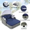 thumbnail image 3 of ARCTICSCORPION PE Rattan Outdoor Daybed, Blue, 3 of 9