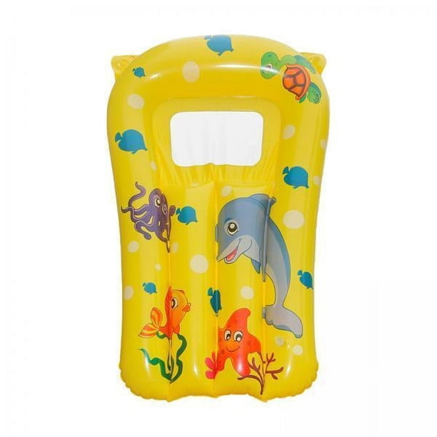 Tabla De Surf Inflable Para Niños, Juguete De Juego, Tabla De Surf Para Deportes Acuáticos, Color Amarillo, 5xKids 5 piezas