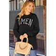 thumbnail image 4 of POGLIP Sweat-Shirt Surdimensionné à Imprimé Léopard Noir pour Femmes, 4 of 6