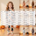 thumbnail image 3 of Kogui Halloween Pjs Kids 2-Piece Cute Ghost Pumpkin Print Soft Sleepwear Set Long Sleeve Kids Pjs 2T 3T (Gold,2-3 Years), 3 of 7