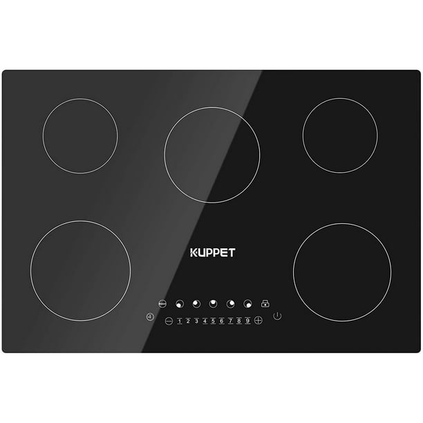30 Inch Electric Cooktop, Kuppet Induction Cooktop Vertical with 5