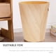 thumbnail image 4 of GOOHOCHY Cubo de basura redondo para dormitorio, pequeño, de mesa, de madera, 4 of 8