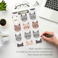thumbnail image 3 of FORMRS Acrylic Clipboard with Low Profile Clip Standard A4 Letter Size, 12.5" x 9", Gray Cat Pattern, 3 of 8