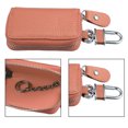 thumbnail image 4 of Unique Bargains Car Key Case Faux Leather Zipper Multifunctional Car Fob Key Case for Auto Remote Key Watermelon Red, 4 of 7