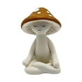 thumbnail image 4 of Estatua de hongo de resina, escultura de mesa decorativa, figura de hongo de meditación para uso en exteriores, interiores y exteriores., 4 of 8