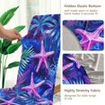 thumbnail image 5 of Yayeee 4 Pack Dining Chair Covers Stretch Parson Chairs Slipcovers Seat Protector, Neon Pink Starfish, 5 of 6