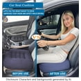 thumbnail image 3 of Car Booster Seat Cushion, Chair Cushions, Comfort Seat Cushion Pillow for Office Chair/Car Seat, Butt, Tailbone, Back, Coccyx, Short People Adult Booster Chair Cushions Relief Pad, 3 of 8