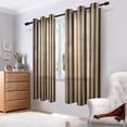 thumbnail image 7 of Brown Stripes Breathable Sheer Curtains 63x52in Soft Light Filtering, UV Protection and Thermal Insulation, 7 of 7