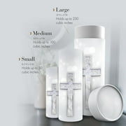 Silver Cross Biodegradable & Eco Friendly Burial or Scattering Urn / Tube