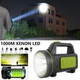 thumbnail image 3 of Ultra Powerful Usb Rechargeable 135000 Lumens 6000Mah Led Torch With Side Light High Power Waterproof Flashlight For Emergency Hiking Camping Hunting, 3 of 5