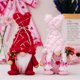 thumbnail image 3 of 2Pcs Handmade Swedish Tomte Gnomes,Valentines Day Decor for the Home, 3 of 5