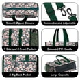 thumbnail image 3 of Teacher Tote Bag,Pioneer Flower Floral Print Pattern Teacher Utility Tote Bag,Large Work Tote Bags for Women with Multiple Pockets,Top Zipper Closure,13.8x10.6x6.7 Inch, 3 of 5