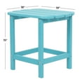 thumbnail image 5 of DecMode 18" x 15" Blue Resin Outdoor Accent Table, 1-Piece, 5 of 13
