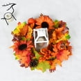 thumbnail image 6 of Coolmade Fake Fall Maple Leaf Garland Hanging Vine- 6 Feet - Artificial Berries Sunflower Pumpkin Autumn Decoration for Wedding Party Thanksgiving Dinner Fireplace Door Frame Doorway Backdrop Décor, 6 of 7