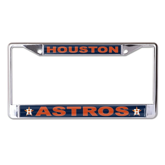 MLB Houston Astros Logo Mega Small Over Large License Plate Frame